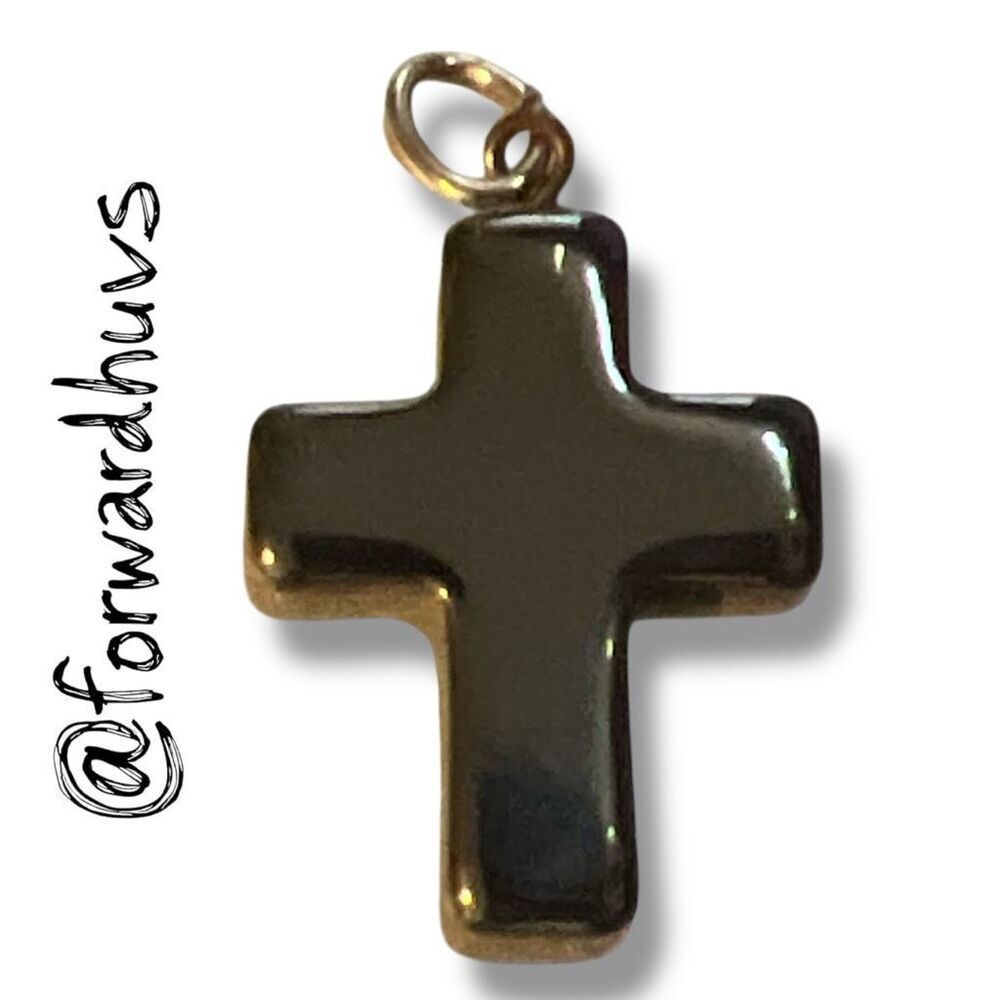 Bundle Sale 3 for $15 | Vintage 90’s–Y2K Hematite Cross Pendant